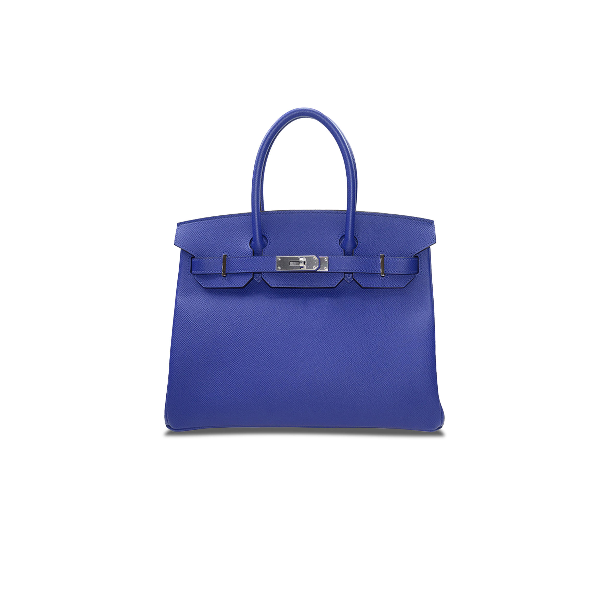 H**me5 BIRKIN 30 TOGO LEATHER ROYAL BLUE LINING ROSE RED SILVER BUCKLE BK307TEPSS (30*23*15cm) Master Quality
